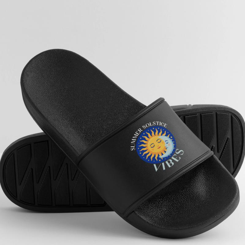 Litha Pagan Summer Solstice Midsummer Midsommar Women’s Pool Sliders