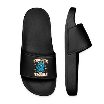 Too Cute For Trouble Monster - Women’s Pool Sliders - black - Front