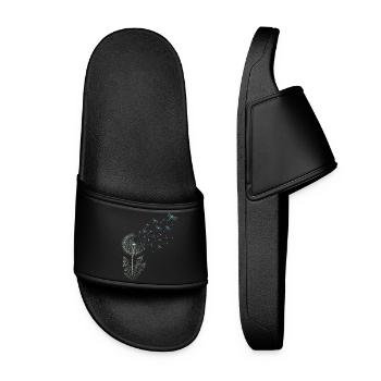 Dandelion with dragonflies - Women’s Pool Sliders - black - Front