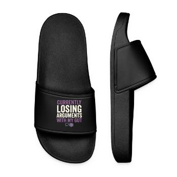 Maladie de Crohn, maladie de Crohn, Ibd-krieger - Claquettes Femme - noir - Devant