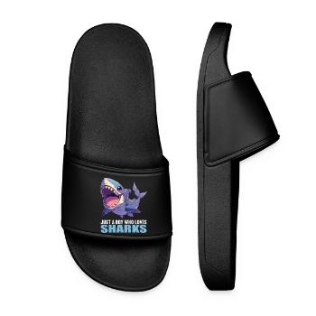 Sharks Shark - Women’s Pool Sliders - black - Front