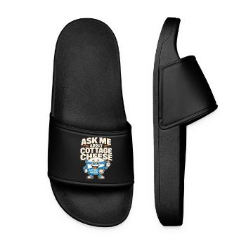 High-protein snack gift for foodies - Women’s Pool Sliders - black - Front