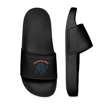 Its Giving A O x1 Funny Nurse - Women’s Pool Sliders - black - Front
