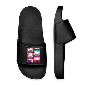Rat, house rat, rat owner, rat lover - Women’s Pool Sliders - black - Front
