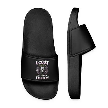 Occult But Make It Fashion Occult Esoteric Witch - Women’s Pool Sliders - black - Front