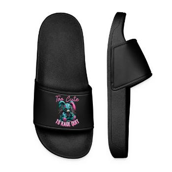 Pastel Goth Soft Goth Gaming Gamer - Claquettes Femme - noir - Devant