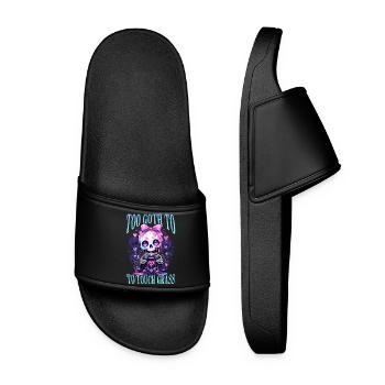Pastel Goth Soft Goth Gaming Gamer - Frauen Badelatschen - Schwarz - Vorne