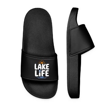 Insigne du Lever du Soleil Lake Life - Claquettes Femme - noir - Devant