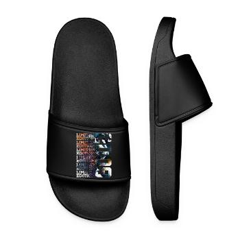 SPACE 17 YEARS 2009 ASTRONAUT 17TH BIRTHDAY - Women’s Pool Sliders - black - Front