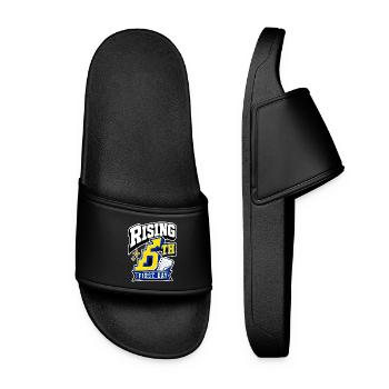 5th Grade First Day Rising 5th Fifth Grader Gift - Women’s Pool Sliders - black - Front