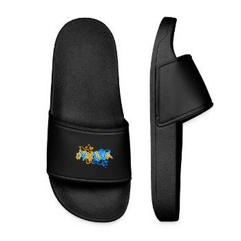 Ukraine Graffiti - Claquettes Femme - noir - Devant