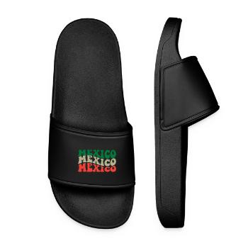 Mexico - Women’s Pool Sliders - black - Front