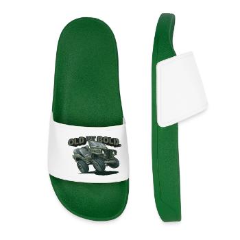 Willys MB – Old but Bold | RCCX - Women’s Pool Sliders - dark green - Front