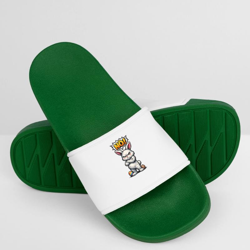 Lower Austrian Bunny Comic Easter Gift Women’s Pool Sliders