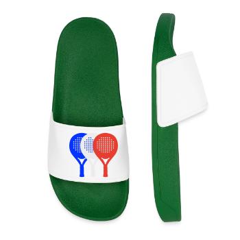 Padel-France2 - Claquettes Femme - vert foncé - Devant