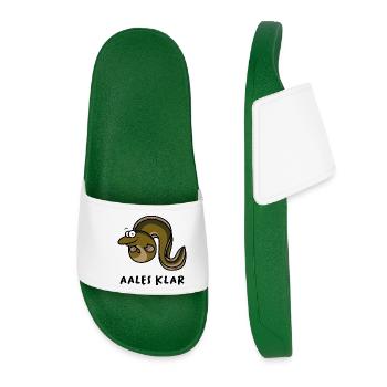 Anguille Pêche à l’anguille claire Pêche - Claquettes Femme - vert foncé - Devant