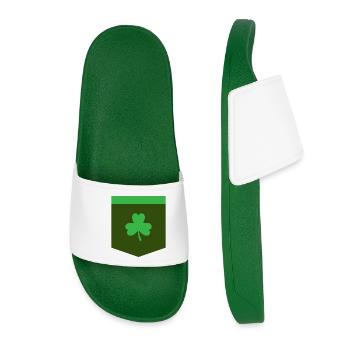 St Patricks Day - Poche - Claquettes Femme - vert foncé - Devant