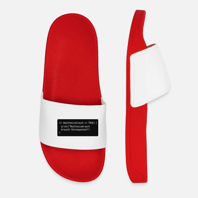 Abuse - Women’s Pool Sliders - red