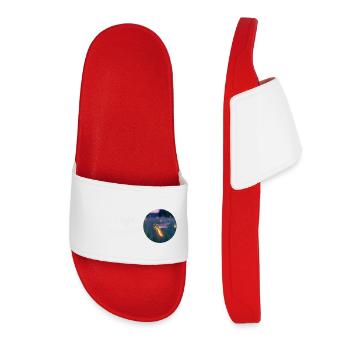 Be a light in this world – fireflies - Women’s Pool Sliders - red - Front