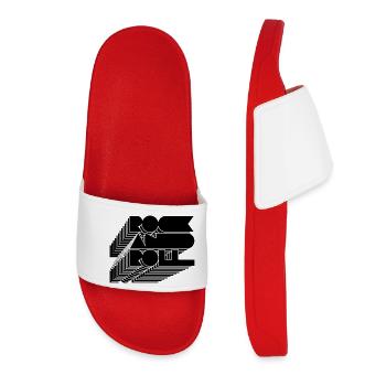 Rock Roll Lines - Women’s Pool Sliders - red - Front