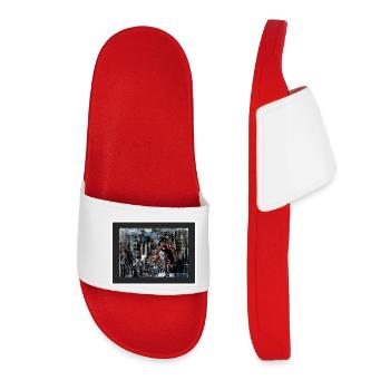 USA Basketball, Collage multimedia - Women’s Pool Sliders - red - Front