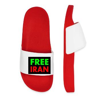 Free iran - Frauen Badelatschen - Rot - Vorne