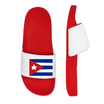 Flag of Cuba - Women’s Pool Sliders - red - Front