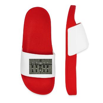 Handstand on Beam Symmetry - Women’s Pool Sliders - red - Front