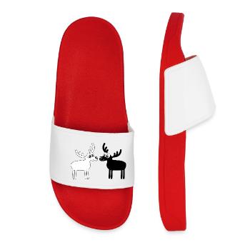 Élans - Claquettes Femme - rouge - Devant