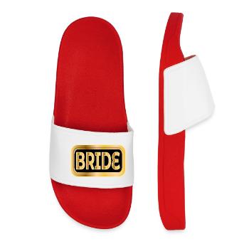 BRIDE GIFTS WEDDING ENGAGEMENT - Women’s Pool Sliders - red - Front