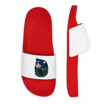 PORCH LIGHTS OFF - Women’s Pool Sliders - red - Front