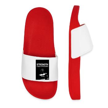 Strength in silence - Women’s Pool Sliders - red - Front