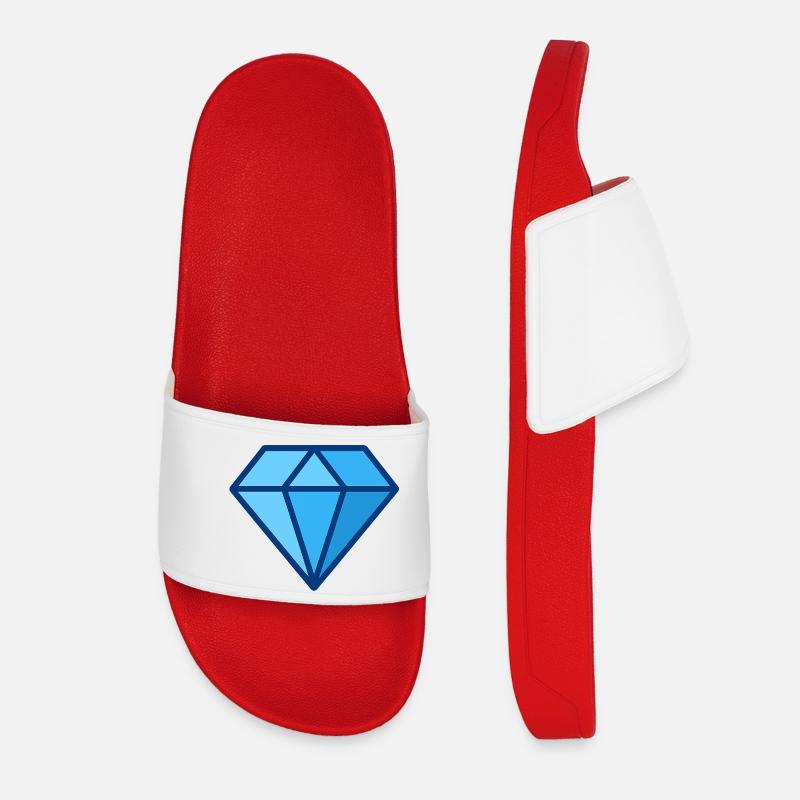 Geometrischer Diamant - Frauen Badelatschen - Rot