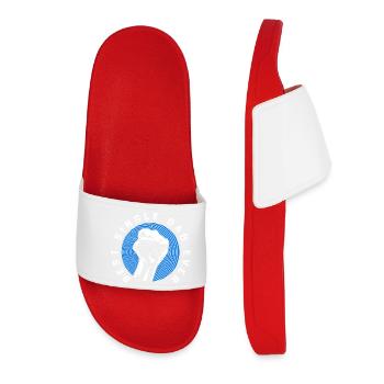 Single Father Dad Single Parent Single - Women’s Pool Sliders - red - Front