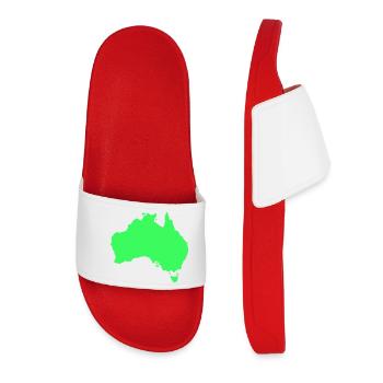 Australien Silhouette  - Frauen Badelatschen - Rot - Vorne