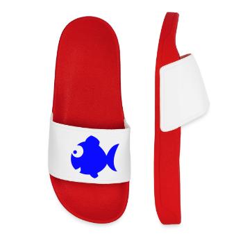 Happy Blue Fish - Women’s Pool Sliders - red - Front