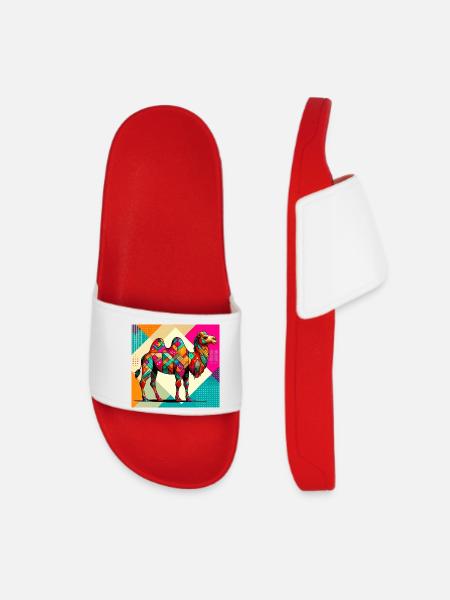chameau - Claquettes Femme - rouge