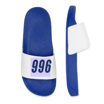 996 Culture de travail - Claquettes Femme - bleu roi - Devant
