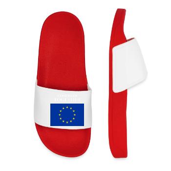 Drapeau européen fort ensemble - Claquettes Femme - rouge - Devant