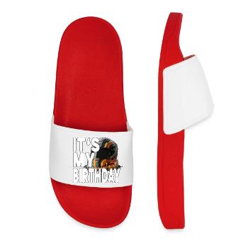 IT'S MY BIRTHDAY RACE DRIVERS Bday motorsport fans - Women’s Pool Sliders - red - Front