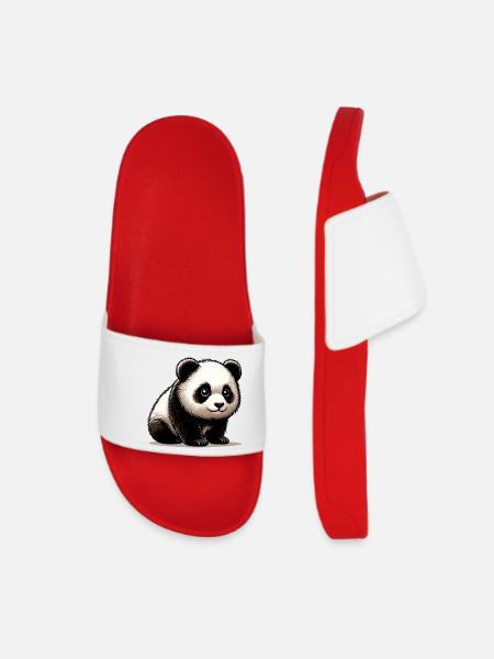 Panda - Frauen Badelatschen - Rot