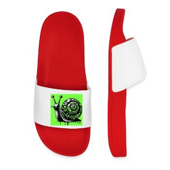 Escargot - Claquettes Femme - rouge - Devant