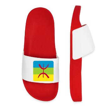 autocollant drapeau berbère réf amazigh - Claquettes Femme - rouge - Devant