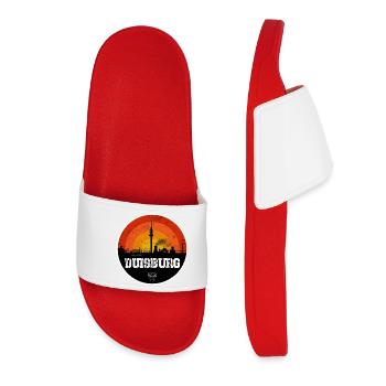 Duisburg Skyline - Women’s Pool Sliders - red - Front
