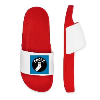 Chaussettes cool et dicton drôle - Claquettes Femme - rouge - Devant
