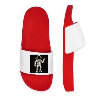 Space Buddy - Frauen Badelatschen - Rot - Vorne
