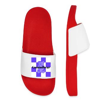 Gummy Bear Cozy Cuddle Trend Design - Women’s Pool Sliders - red - Front