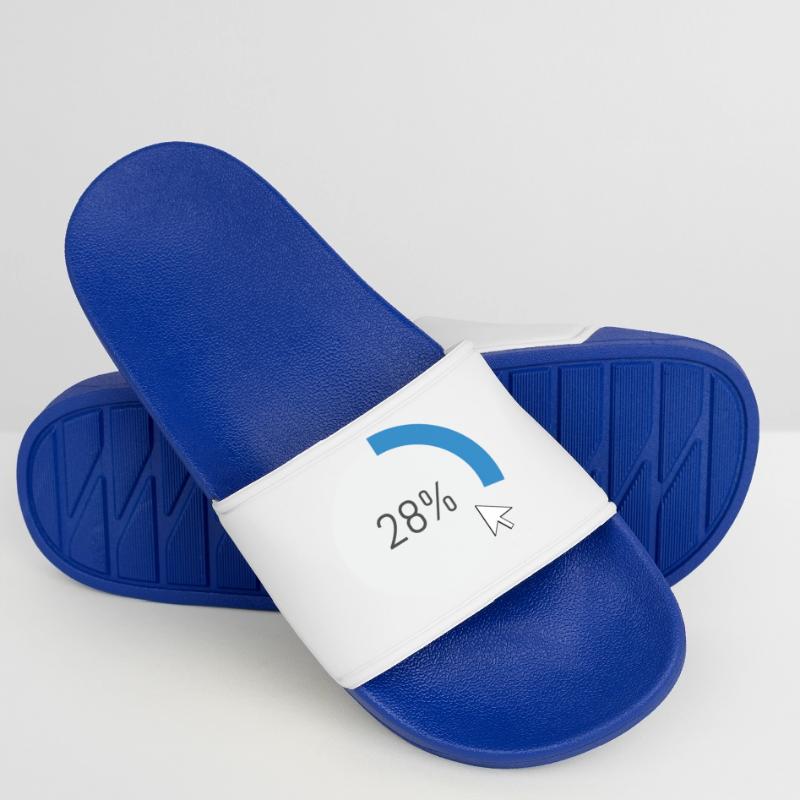 Blue Progress Ring IT Software PC Computer Women’s Pool Sliders