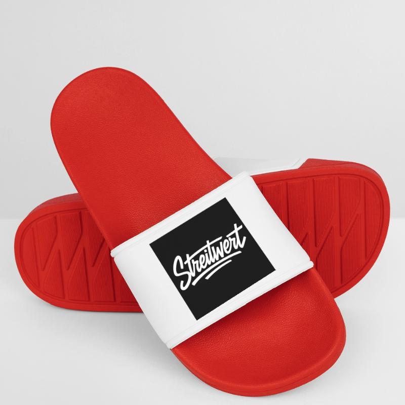 Logo Contested Script Noir Claquettes Femme