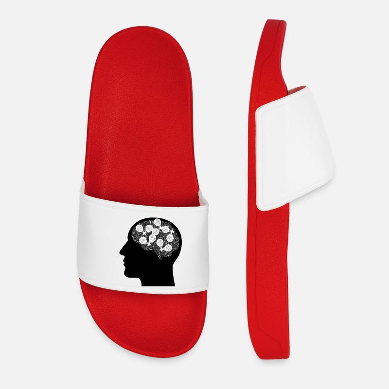 Padel in my mind - Women’s Pool Sliders - red